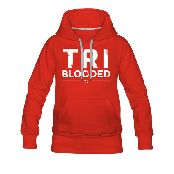 Tri Blooded- Women’s Premium Hoodie - red