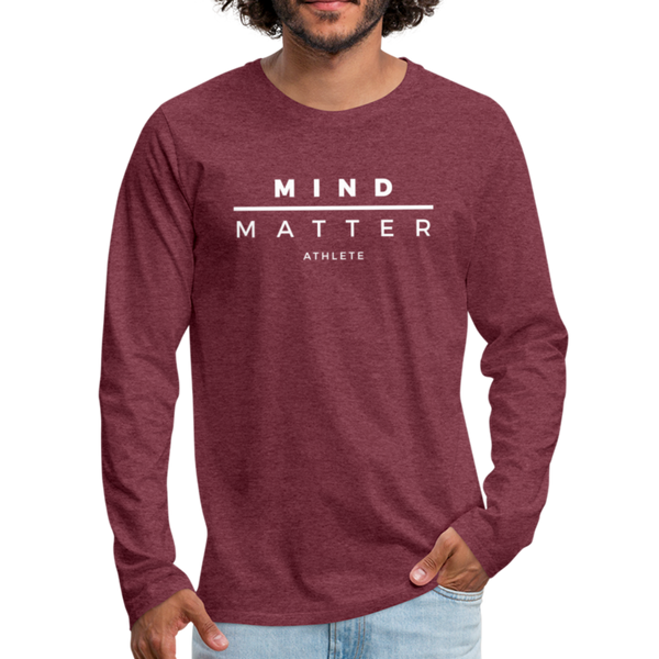 MM Athlete- Men's Premium Long Sleeve T-Shirt - heather burgundy