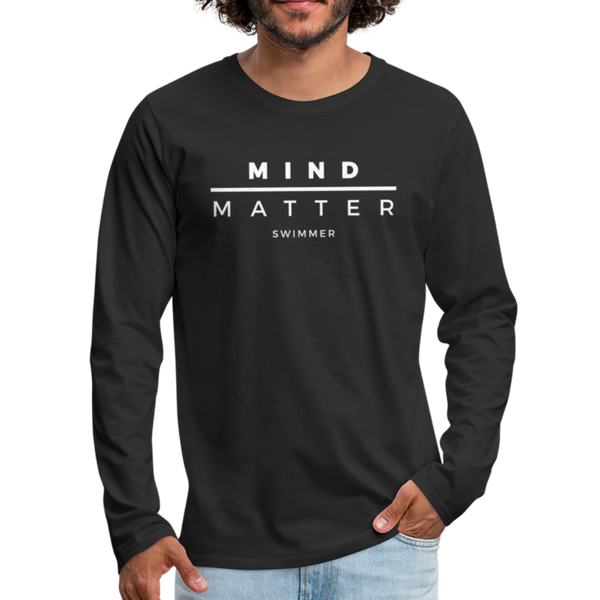 MM Swimmer- Men's Premium Long Sleeve T-Shirt - black