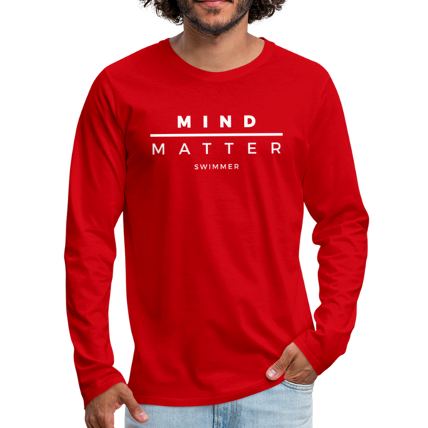 MM Swimmer- Men's Premium Long Sleeve T-Shirt - red