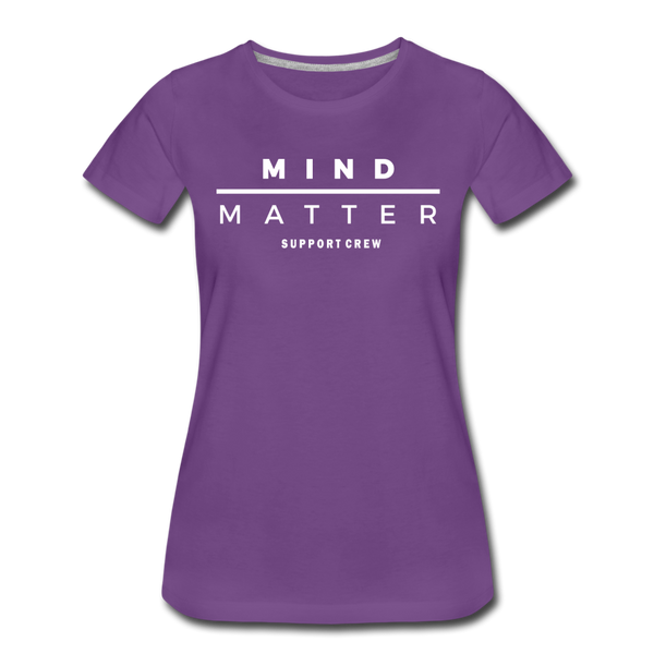 MM Support Crew- Women’s Premium T-Shirt - purple