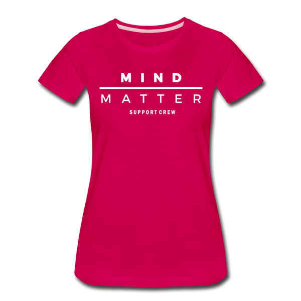 MM Support Crew- Women’s Premium T-Shirt - dark pink