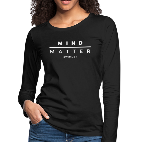 MM Swimmer- Women's Premium Long Sleeve T-Shirt - black