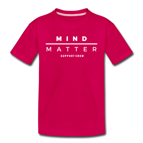 MM Support Crew- Kids' Premium T-Shirt - dark pink