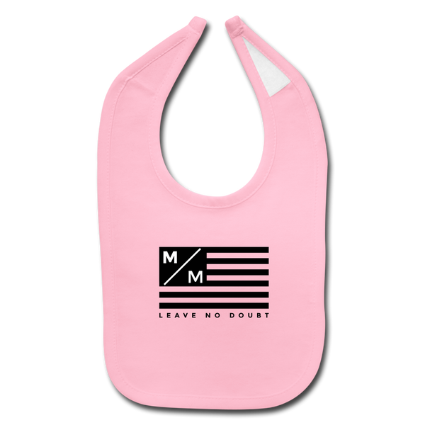 MM Flag LND- Baby Bib - light pink