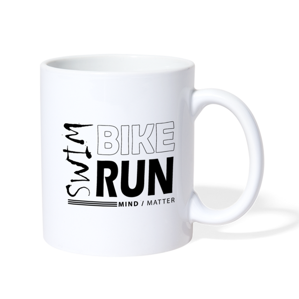 Swim-Bike-Run- Coffee/Tea Mug - white