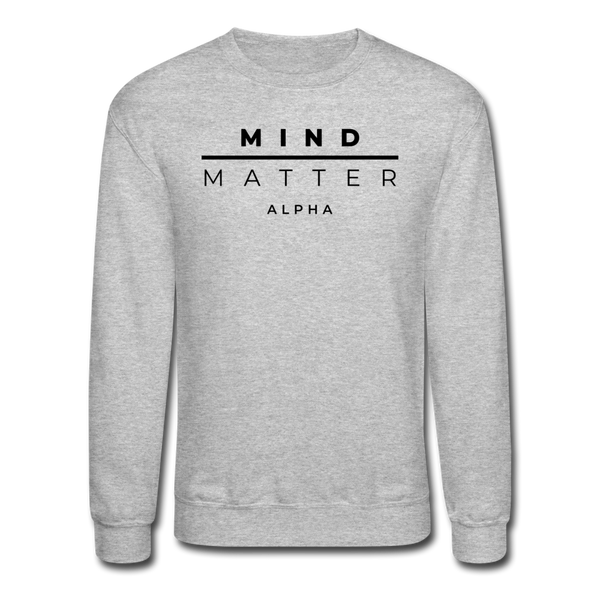 MM Alpha- Unisex Crewneck Sweatshirt - heather gray