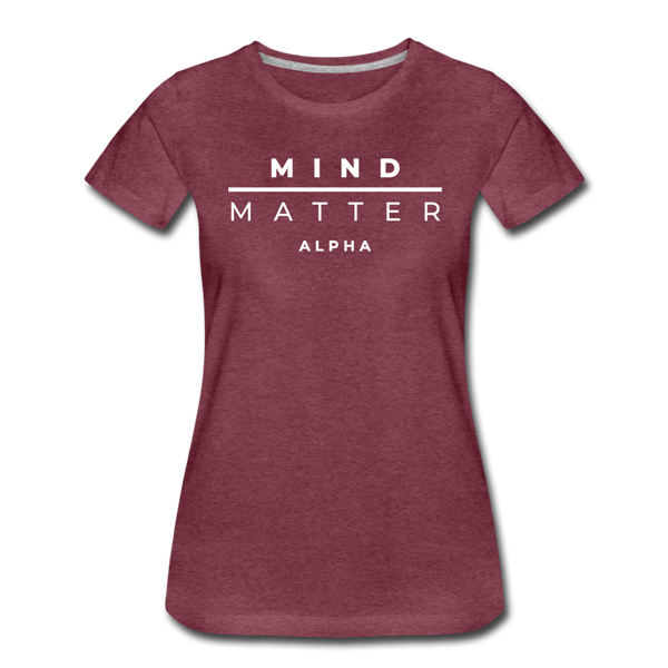 MM Alpha- Women’s Premium T-Shirt - heather burgundy