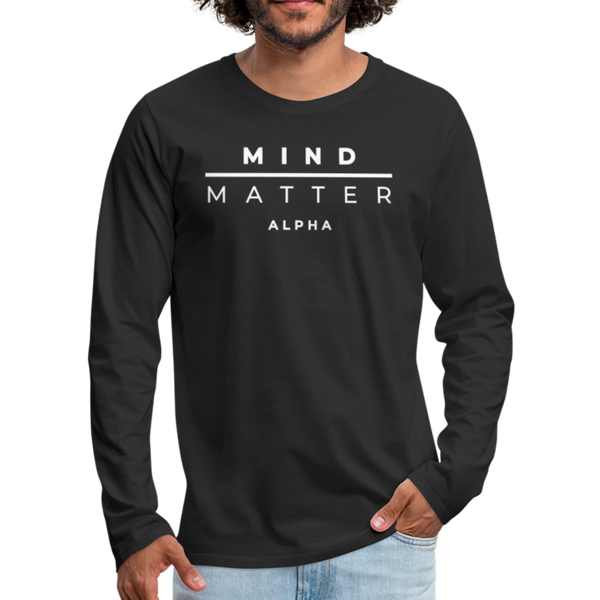 MM Alpha- Men's Premium Long Sleeve T-Shirt - black