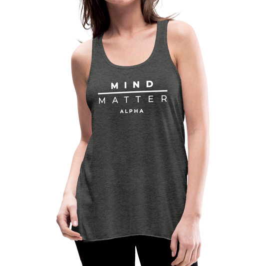 MM Alpha- Women's Flowy Tank Top by Bella - deep heather