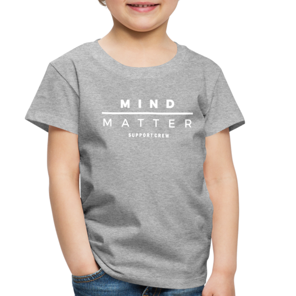 MM Support Crew- Toddler Premium T-Shirt - heather gray