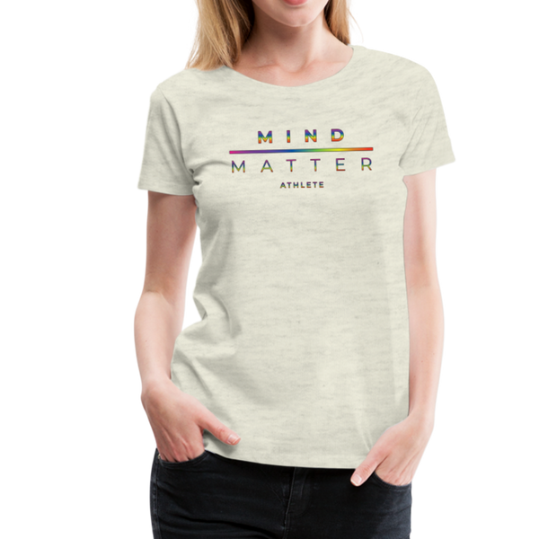 MM Athlete Rainbow- Women’s Premium T-Shirt - heather oatmeal
