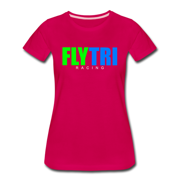 FLYTRI Racing- Women’s Premium T-Shirt - dark pink