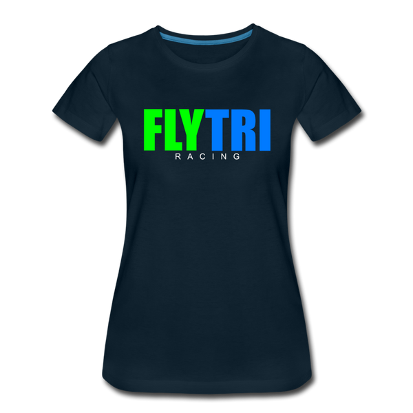 FLYTRI Racing- Women’s Premium T-Shirt - deep navy