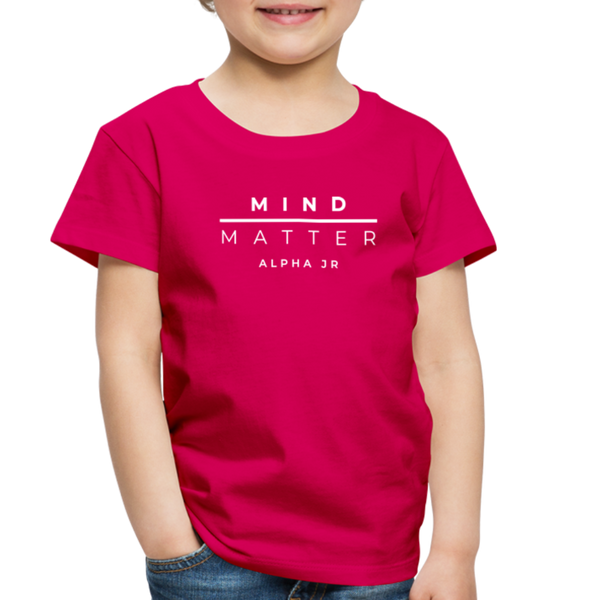 MM ALPHA JR- Toddler Premium T-Shirt - dark pink