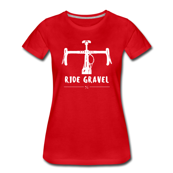 Ride Gravel- Women’s Premium T-Shirt - red