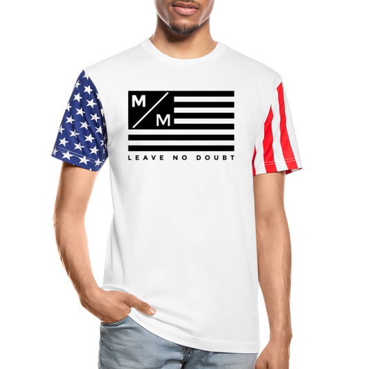 MM Flag LND- Unisex Stars & Stripes T-Shirt FP - white