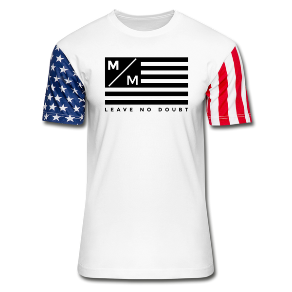 MM Flag LND- Unisex Stars & Stripes T-Shirt FP - white
