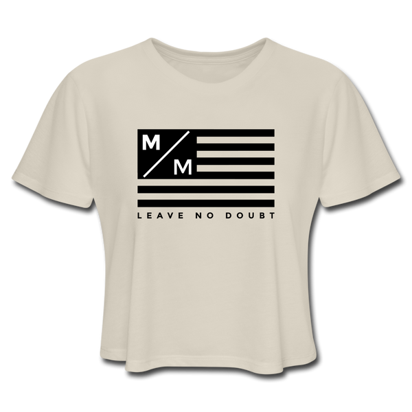 MM Flag LND- Women's Cropped T-Shirt FP - dust