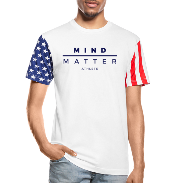 MM Athlete- Unisex Stars & Stripes T-Shirt FP - white