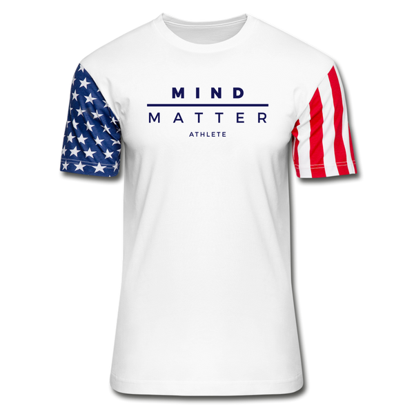 MM Athlete- Unisex Stars & Stripes T-Shirt FP - white