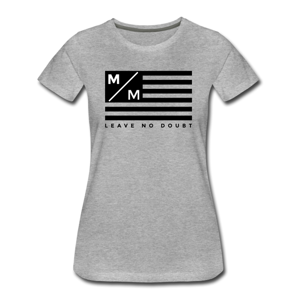 MM Flag LND- Women’s Premium T-Shirt FP - heather gray