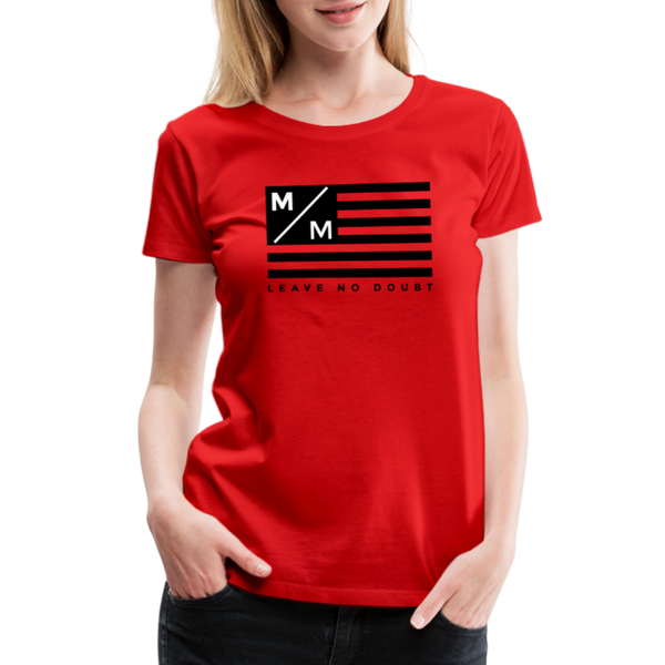 MM Flag LND- Women’s Premium T-Shirt FP - red
