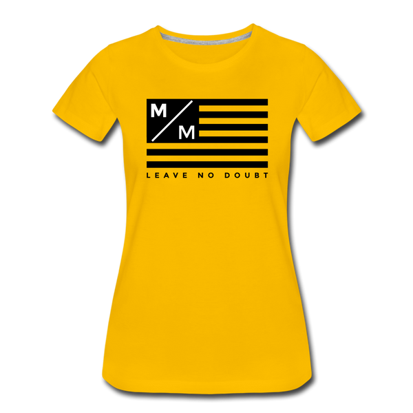 MM Flag LND- Women’s Premium T-Shirt FP - sun yellow