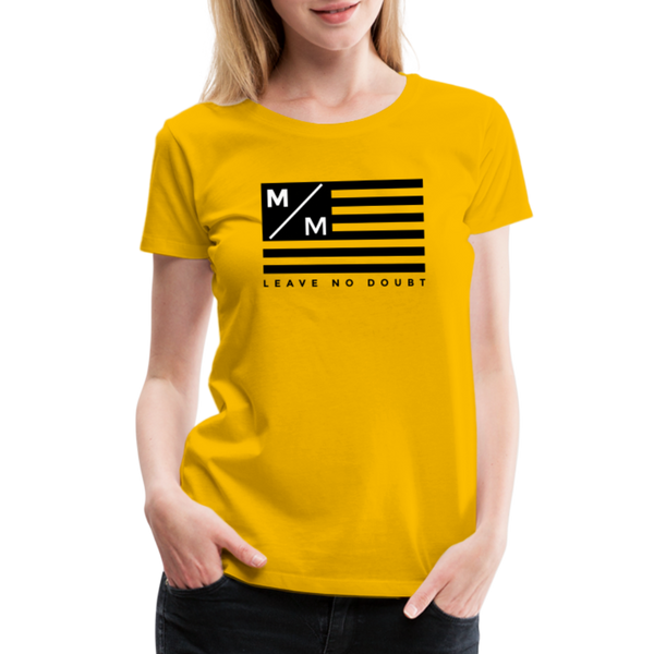 MM Flag LND- Women’s Premium T-Shirt FP - sun yellow