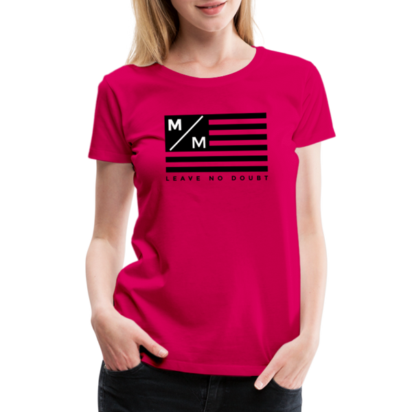 MM Flag LND- Women’s Premium T-Shirt FP - dark pink