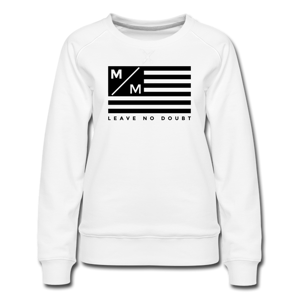 MM Flag LND- Women’s Premium Sweatshirt FP - white