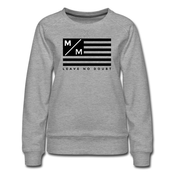 MM Flag LND- Women’s Premium Sweatshirt FP - heather grey