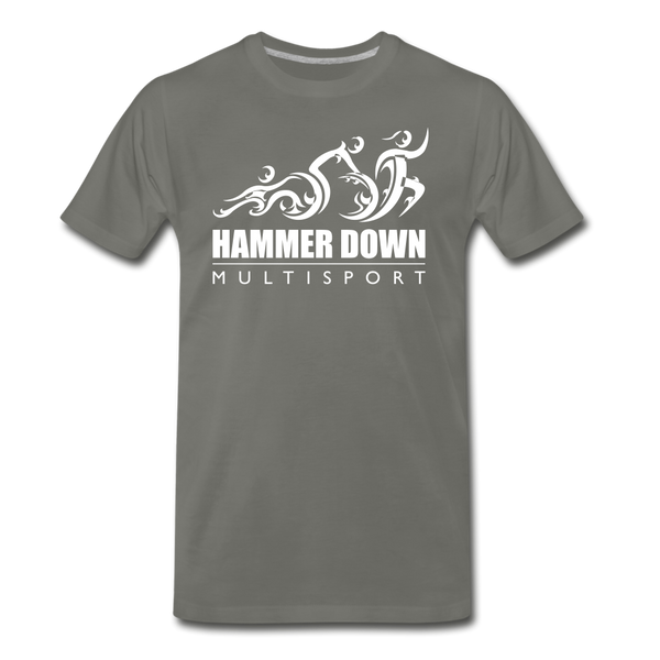 Hammer Down MS- Men's Premium T-Shirt - asphalt gray