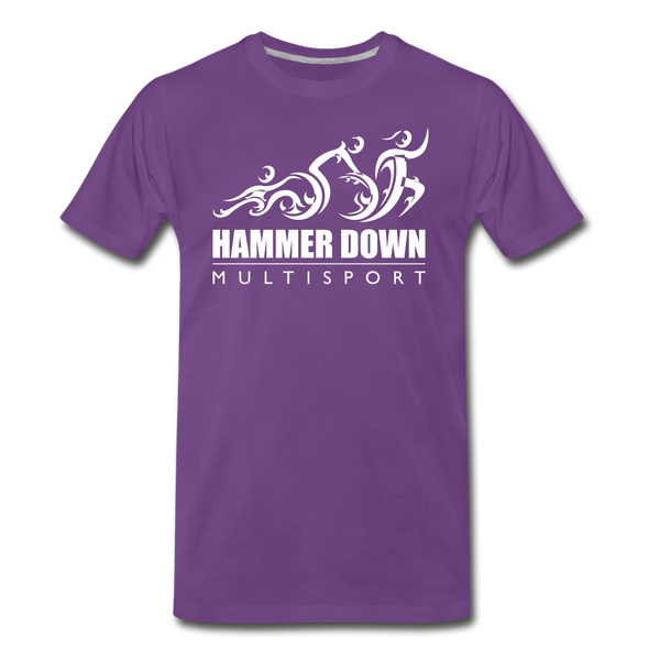 Hammer Down MS- Men's Premium T-Shirt - purple