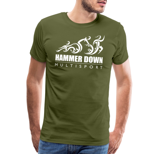Hammer Down MS- Men's Premium T-Shirt - olive green