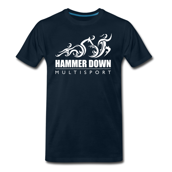 Hammer Down MS- Men's Premium T-Shirt - deep navy