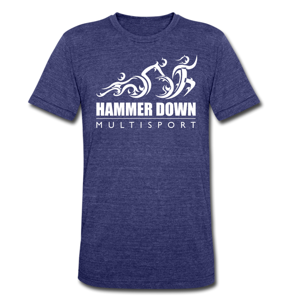 Hammer Down MS- Unisex Tri-Blend T-Shirt - heather indigo