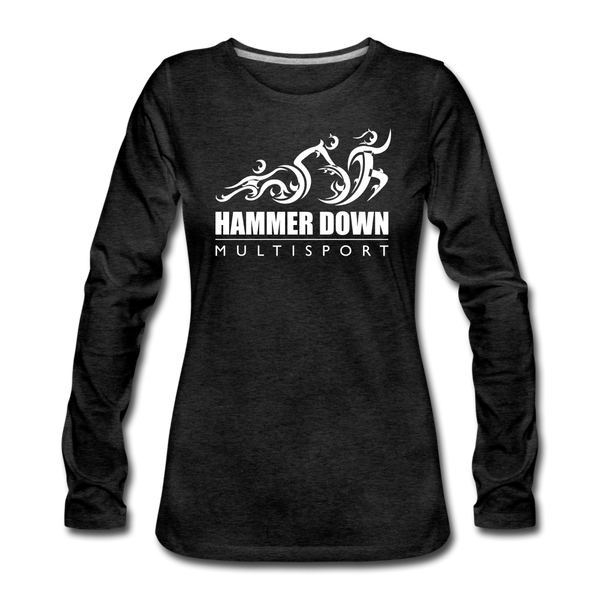 Hammer Down MS- Women's Premium Long Sleeve T-Shirt - charcoal grey