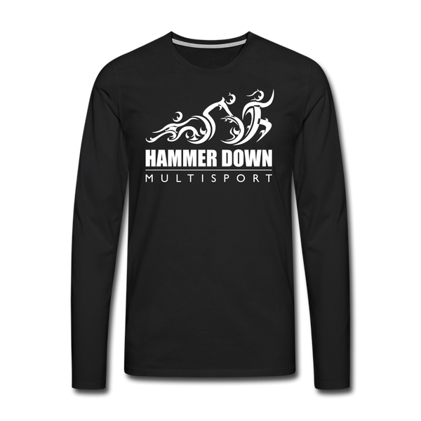 Hammer Down MS- Men's Premium Long Sleeve T-Shirt - black