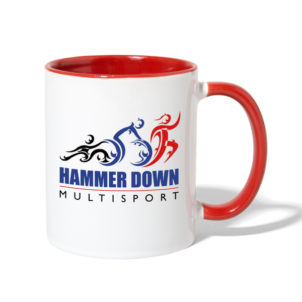 Hammer Down MS- Contrast Coffee Mug - white/red