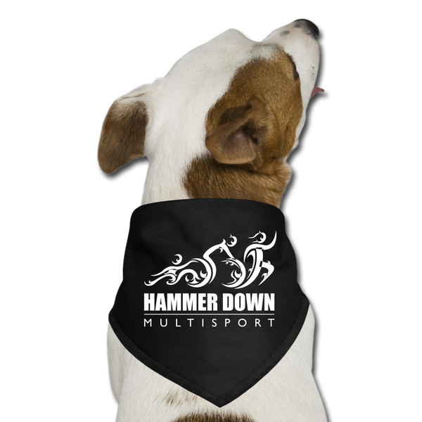 Hammer Down MS- Dog Bandana - black
