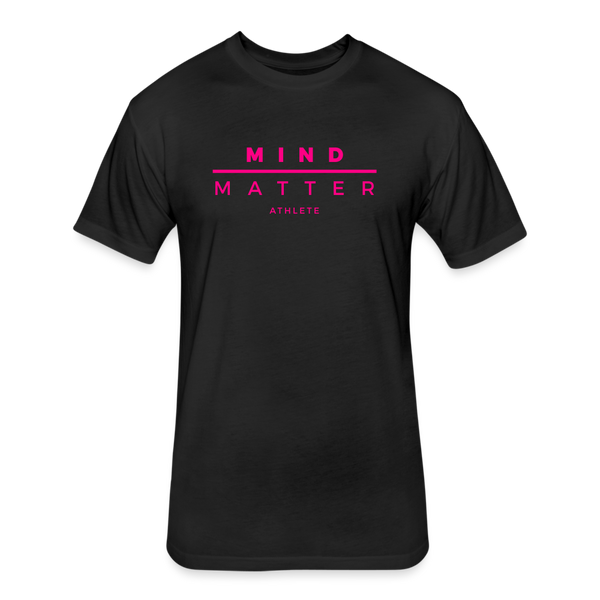 MM Neon- Fitted Cotton/Poly T-Shirt by Next Level - black