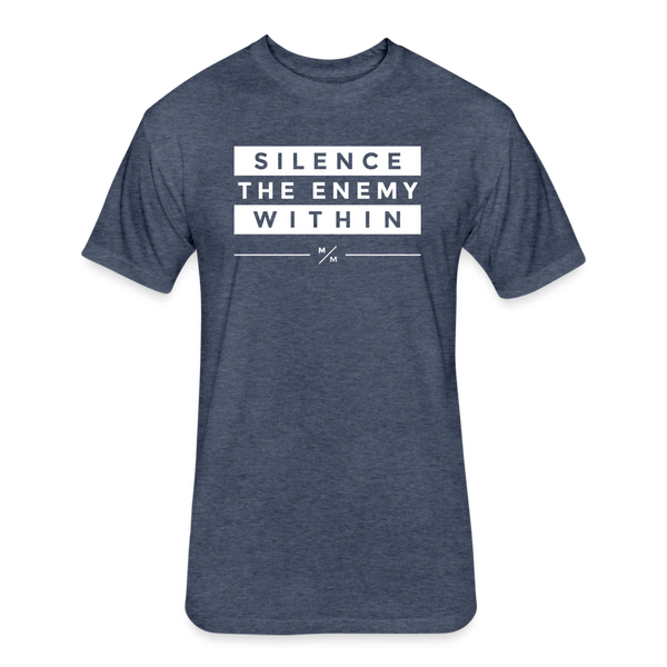 Silence The Enemy- Unisex T-Shirt - heather navy