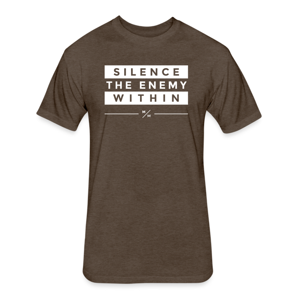 Silence The Enemy- Unisex T-Shirt - heather espresso