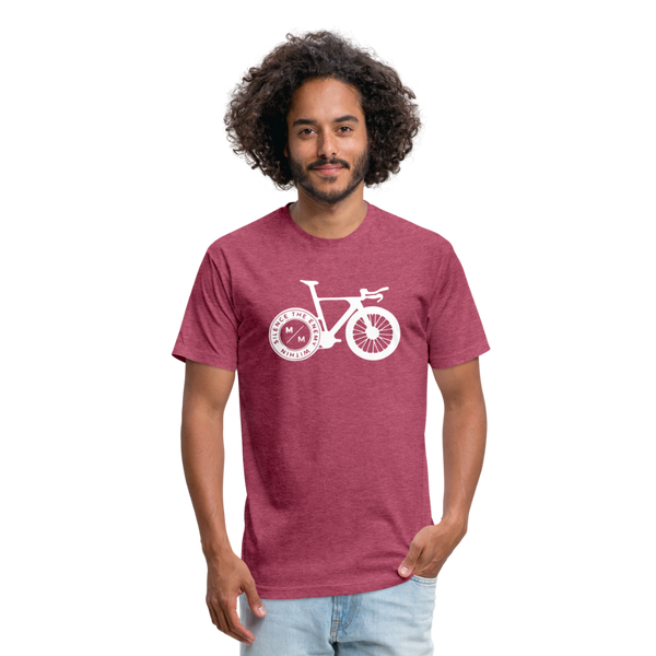 STEW TT Bike- Unisex T-Shirt - heather burgundy