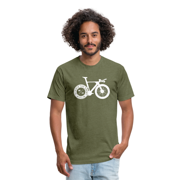 STEW TT Bike- Unisex T-Shirt - heather military green
