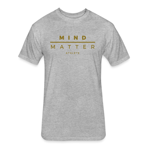 MM GOLD- UNISEX Fitted Cotton/Poly T-Shirt - heather gray