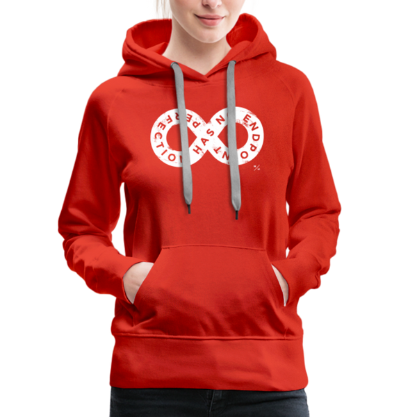 Perfection Has No Endpoint- Women’s Premium Hoodie - red