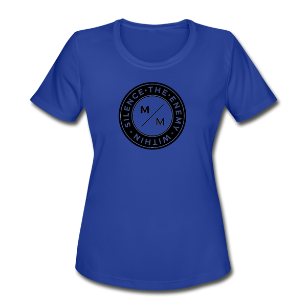 STEW- Women's Moisture Wicking Performance T-Shirt - royal blue