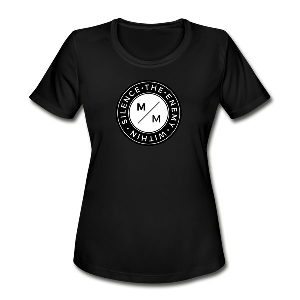 STEW- Women's Moisture Wicking Performance T-Shirt - black